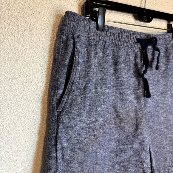 GAP Factory Men's Navy Blue Heathered Jogger Shorts Size L - Picture 3 of 10